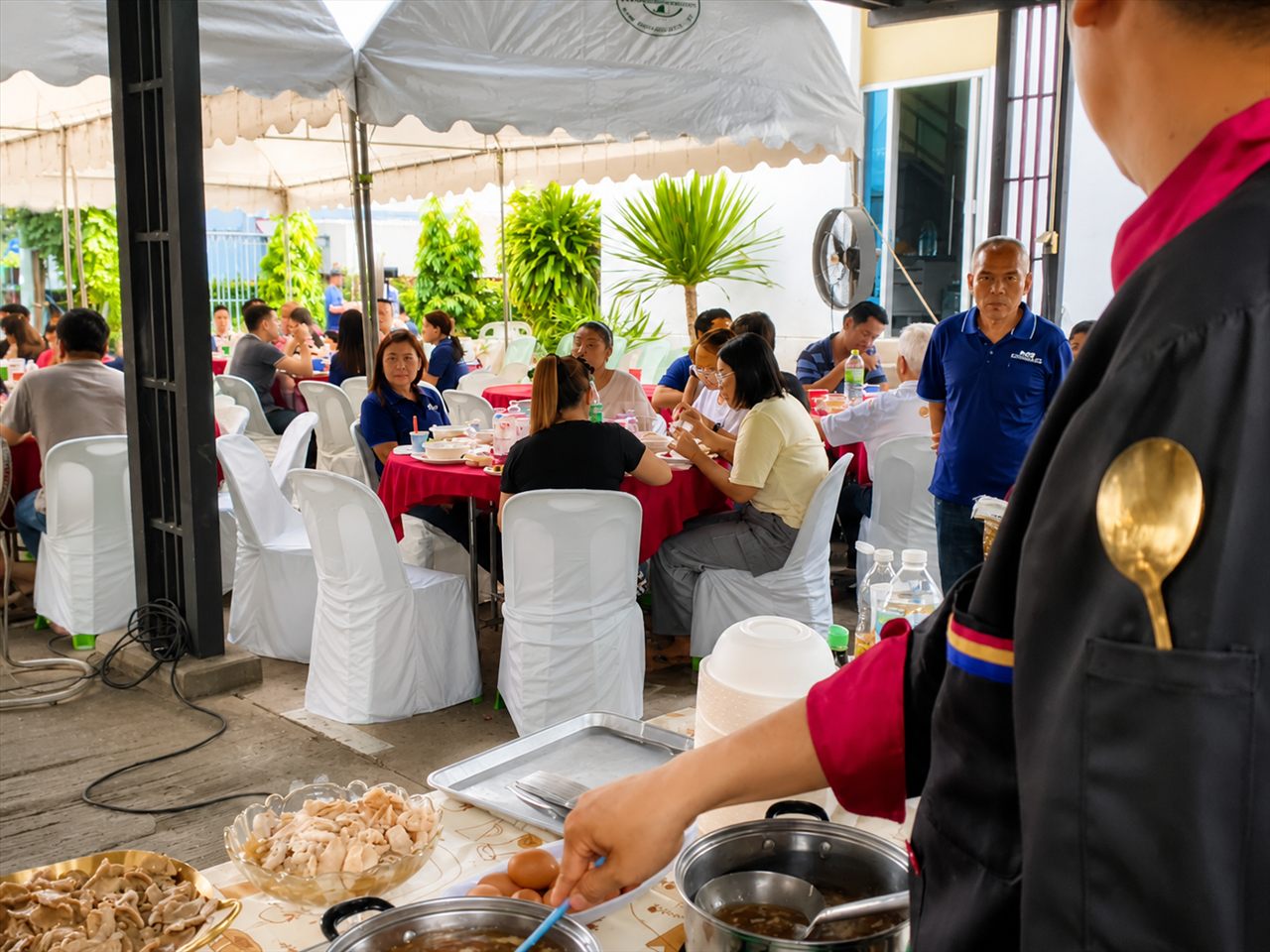 Live Cooking Station ฮาลาล งานจริงที่ EED HALAL ดูแลจัดเลี้ยง
