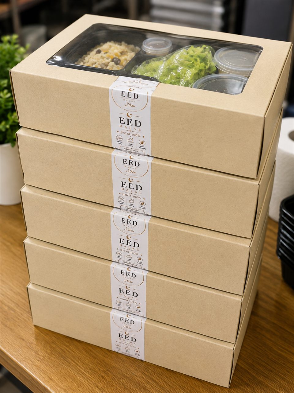 EED HALAL halal meal box set ready for delivery in Huai Khwang