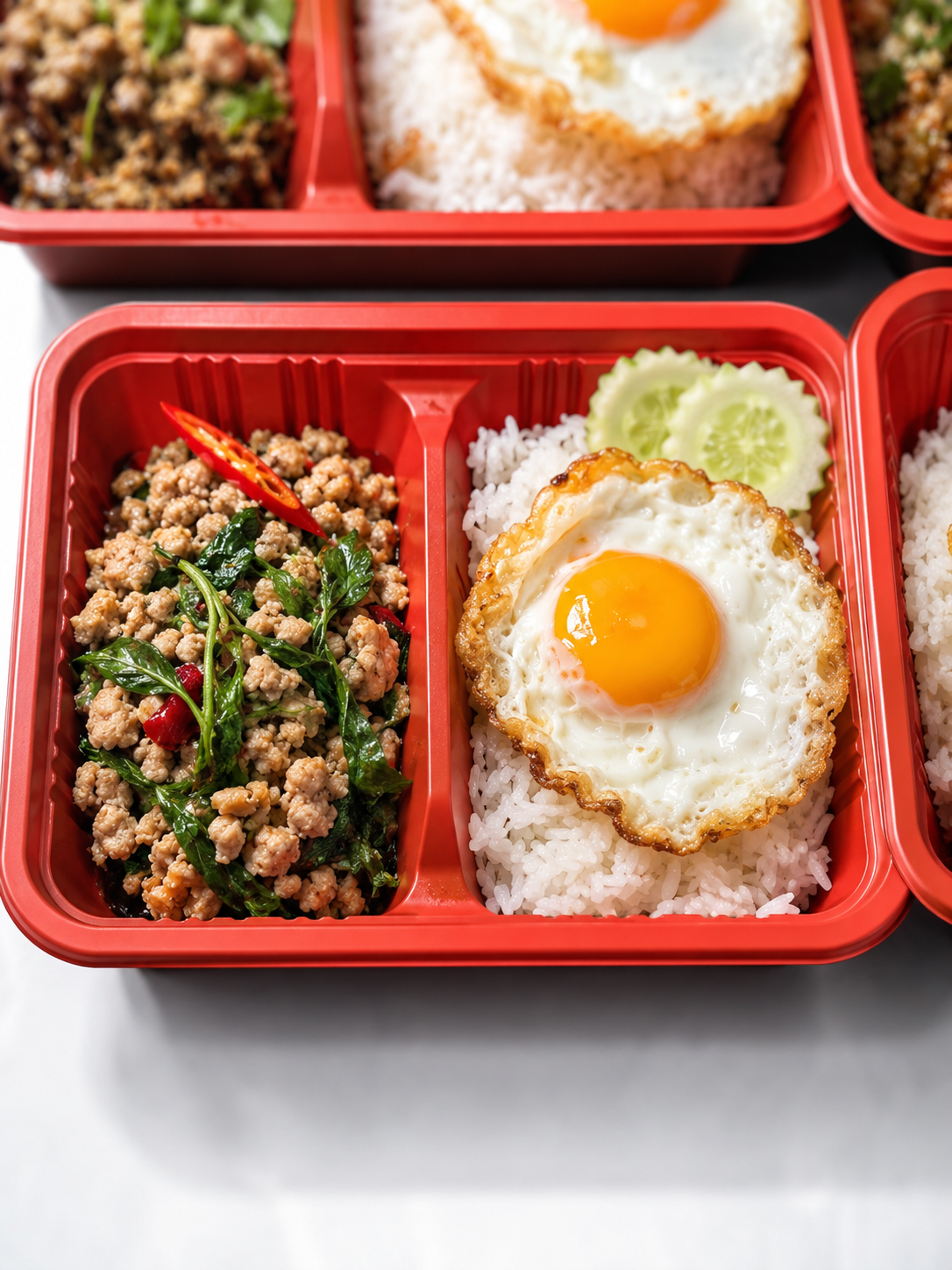 ข้าวผัดกระเพราไก่ฮาลาล EED HALAL